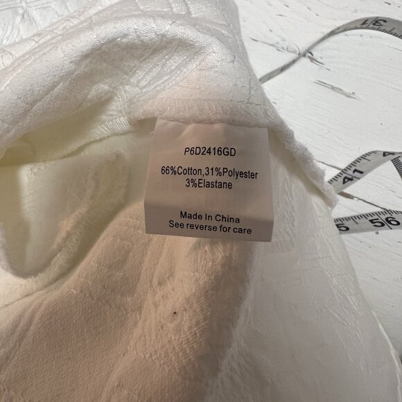 PARKER White Textured Cutout Fit&Flare Mini Dress Rave CyberGoth MSRP $265 Sz S - Picture 12 of 14